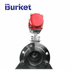 China China Burket Aluminum pneumatic actuator Operated Flanged Ball Valve in stock for dyeing machine supplier