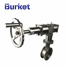 China 2 in stainless steel pneumatic actuator manual Flow adjust Metal seal wafer  butterfly valve for dyeing machine supplier
