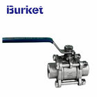 XYMTB Manual Stainless Steel welding 304 316 1/4-4 Inch triplet Three-piece Ball Valve