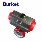 4 inch flange cast iron Aluminum pneumatic actuator butterfly valve in stock