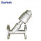 PN16 Pneumatic Stainless Steel Flange Y-type Air Water Steam Angle Seat Valve supplier
