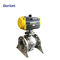 3/4&quot;-8&quot; Pn16 2 Way Stainless Steel PTFE Flanged Connection Pneumatic Actuated Ball Valve supplier