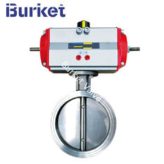 China Pneumatic  Stainless steel seat wafer connection butterfly valve supplier