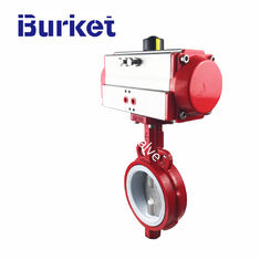 China 2-12in High Temperature Medium Pressure Cast iron Pneumatic wafer  butterfly valve in stock supplier