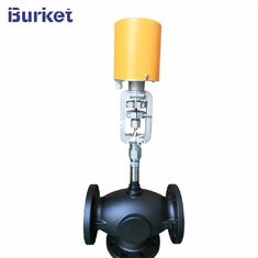 China Three way Flange Electric Control Valve for Heat Oil Transfer used on setting machine supplier