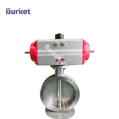 China XYPSB50 PN16 PN16 Stainless steel body Corrosion-resistant fluorine lined pneumatic wafer flange butterfly valve supplier