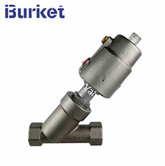 China DN40 PN16/20 Stainless Steel Thread Angle Seat Valve with SS304/Plastic pneumatic cylinder supplier
