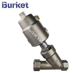 China DN45 PN16/20 1-8'' Stainless Steel Thread Angle Seat Valve with ss304 pneumatic cylinder supplier