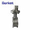 2in PN16 Manual Graded locking level handle stainless steel butterfly Metal seal valve for dyeing food drinks pipe line supplier