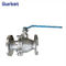 PN16 Aluminum alloy actuator Pneumatic Operated Flange connection stainless steel body Ball Valve for dyeing machine supplier