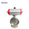 XYPSB50 PN16 Pneumatic Control Wafer Pneumatic Actuator Stainless steel Butterfly supplier