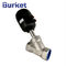 XYAT Series Double Acting Stainless Steel body Air Water Steam Pneumatic Angle Seat Valve with plastic cylinder supplier
