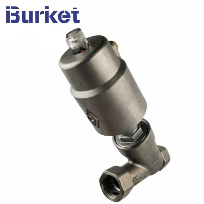 DN40 PN16/20 Stainless Steel Thread Angle Seat Valve with SS304/Plastic